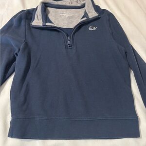 Vineyard Vines Navy and Gray Pullover